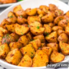 Fiery Roasted Potatoes 11 Close up photo of Spicy Potatoes