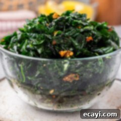 Crispy Spinach Sauté 14 Bowl of Fried Spinach
