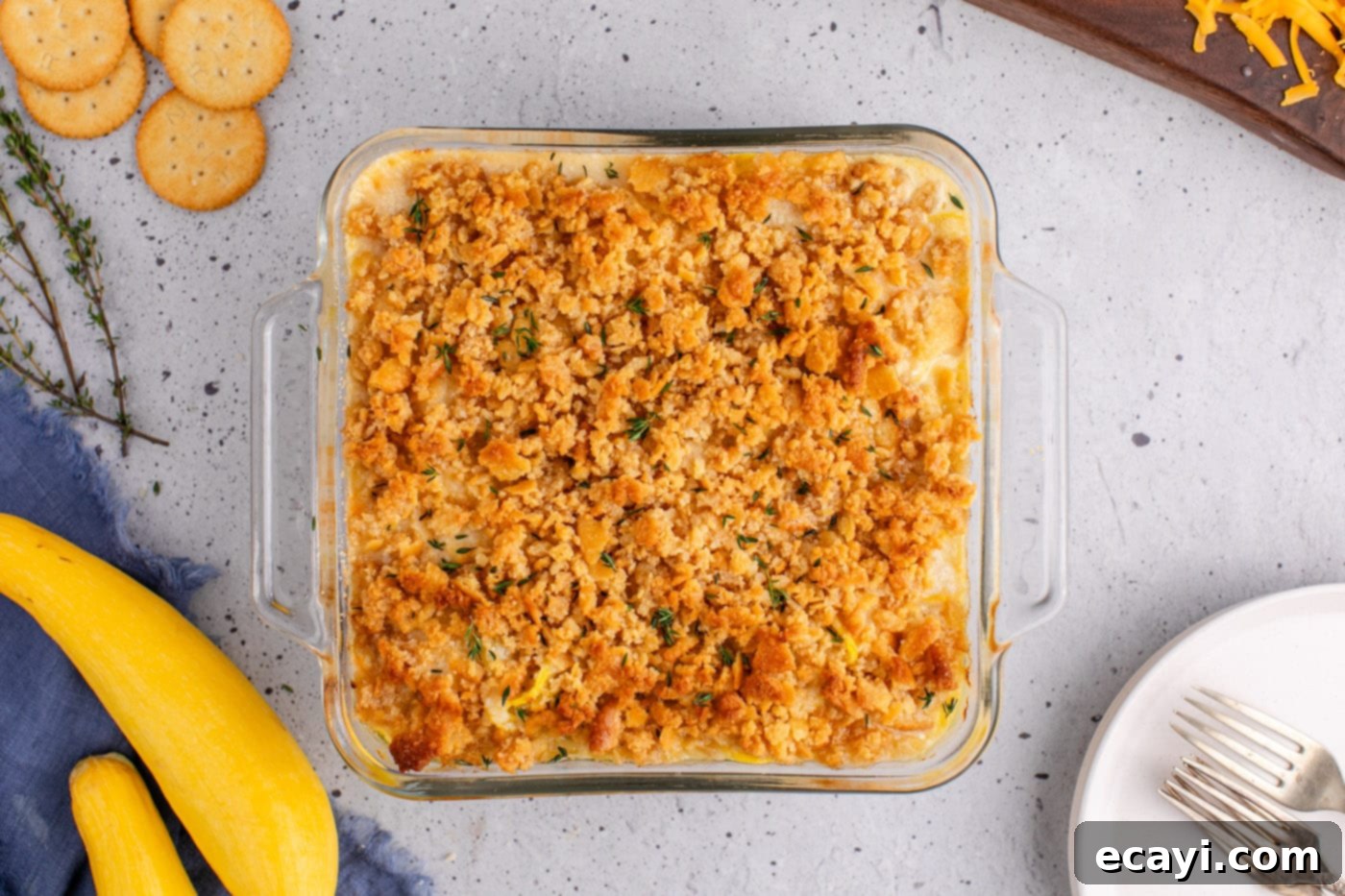 Golden Squash Bake 13 baked summer squash casserole