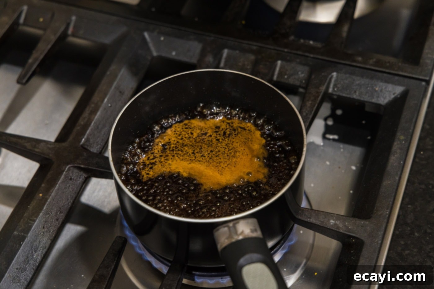 Fiery Wok Shrimp 9 easy homemade kung pao sauce finished in saucepan