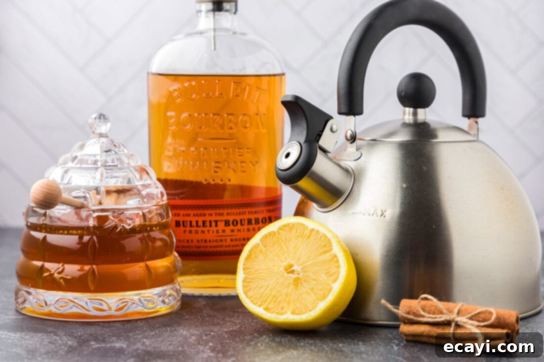 Cozy Comfort Brew 4 Ingredients for Hot Toddy