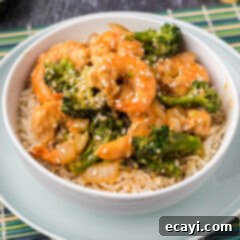 Garlic Shrimp & Broccoli Sauté 14 Bowl of Shrimp and Broccoli over rice, beautifully presented