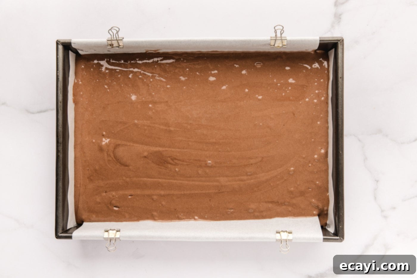 Decadent Black Forest Poke Cake 5 chocolate cake mix in a baking pan