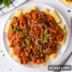Hearty Bolognese Ragù 10 plate of bolognese sauce on pasta