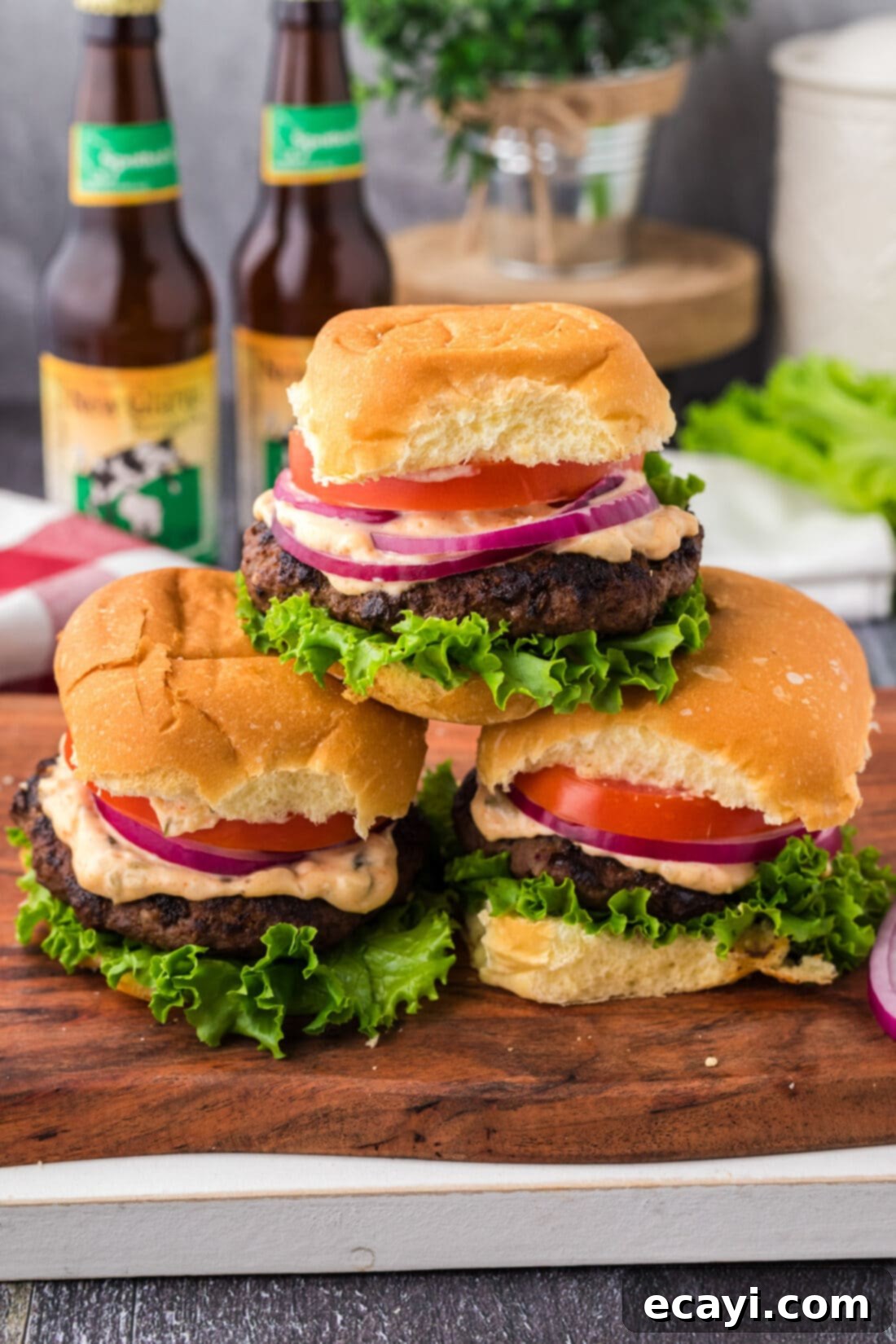 Premium Bison Burger 3 Stack of Buffalo Burgers