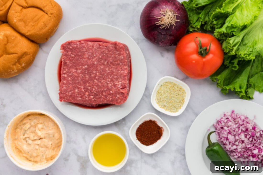 Premium Bison Burger 4 Ingredients for Buffalo Burger