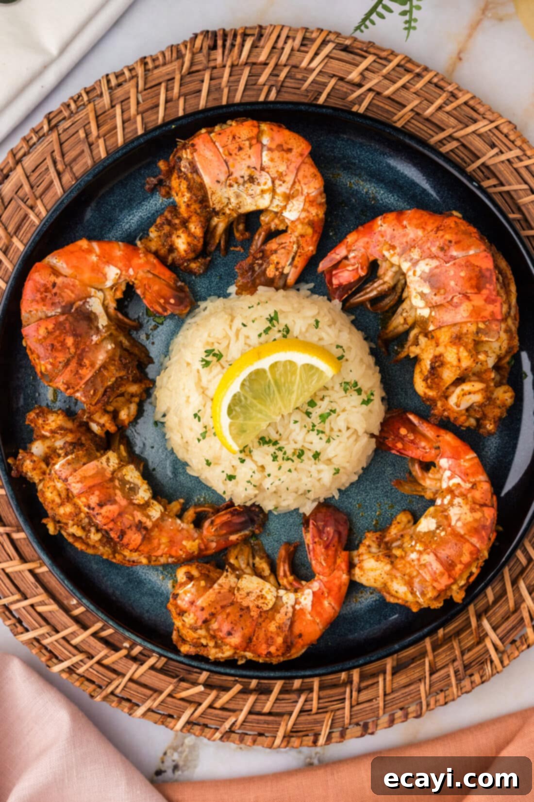 Titan Prawns 2 Colossal Shrimp on a plate
