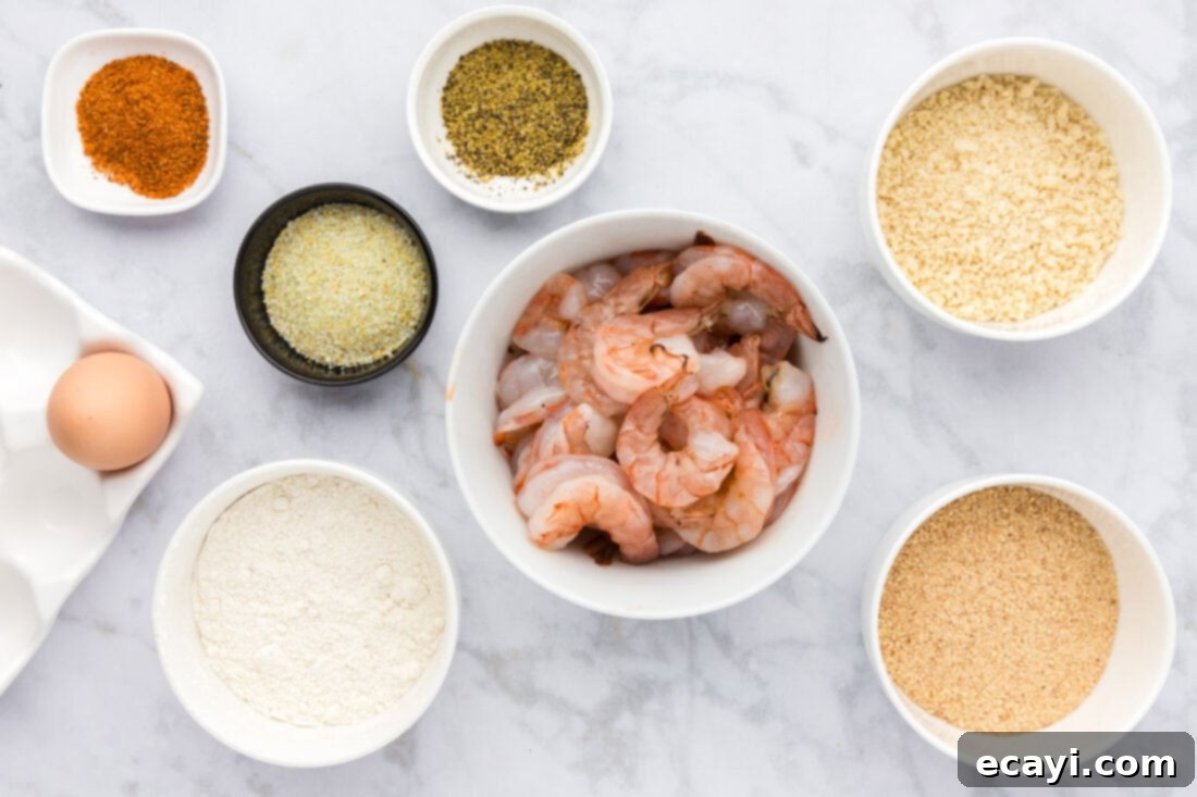 Crispy Fried Shrimp 4 Ingredients for Breaded Shrimp