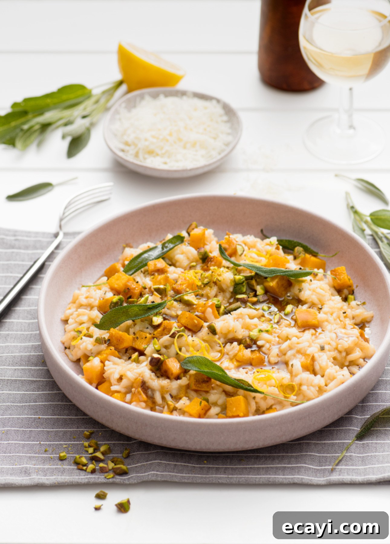 Golden Roasted Butternut Squash Risotto with Brown Butter and Sage 3 Roasted Butternut Squash Risotto with Brown Butter and Sage // FoodNouveau.com