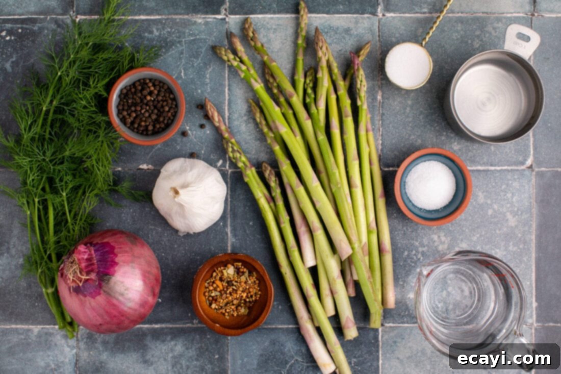 Tangy Asparagus Spears 4 Ingredients for Pickled Asparagus