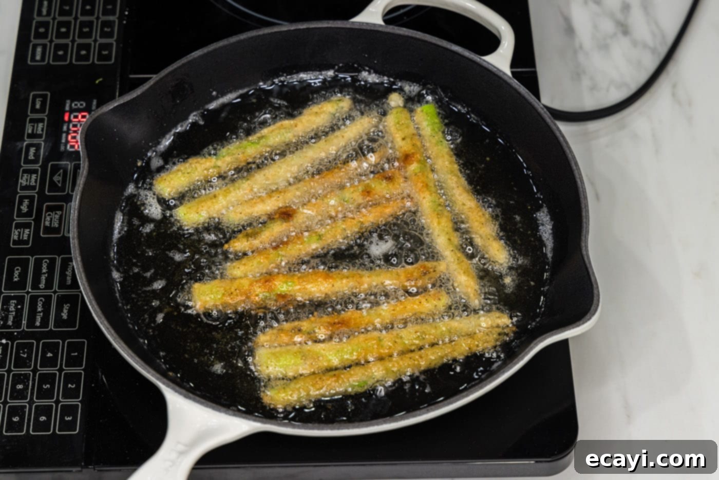 Golden Asparagus Crunch 11 deep fried asparagus spears