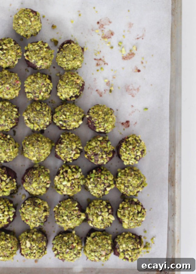 Decadent Triple Chocolate Pistachio Delights 3 Triple Chocolate and Pistachio Cookies // FoodNouveau.com