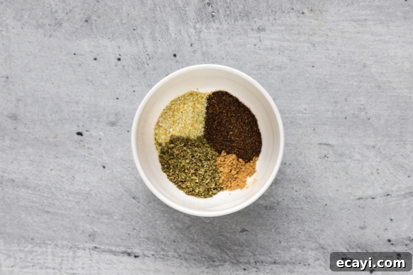 Crispy Instant Pot Carnitas 5 seasonings in a bowl