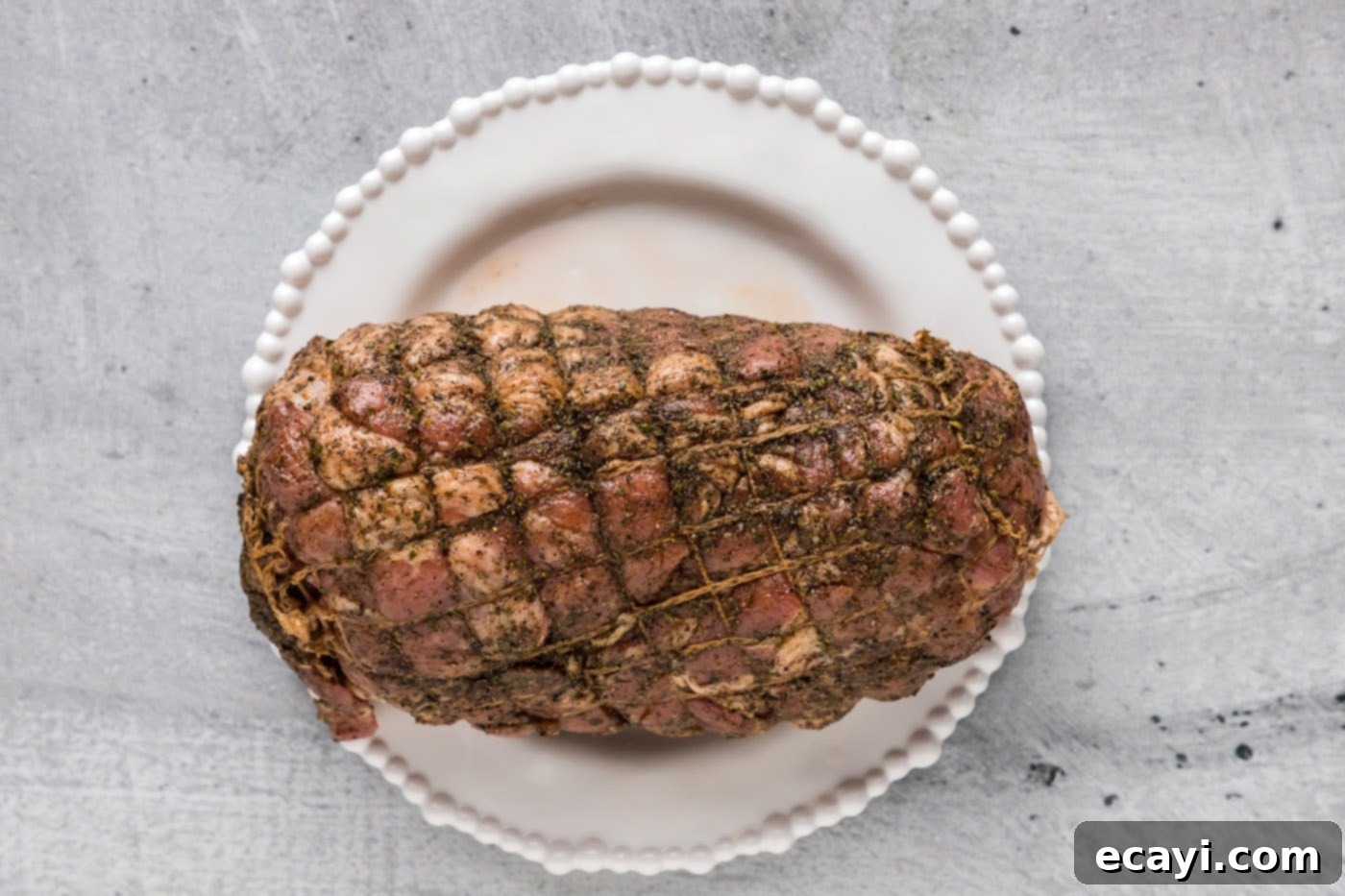 Crispy Instant Pot Carnitas 7 seasoned pork roast shoulder on a plate