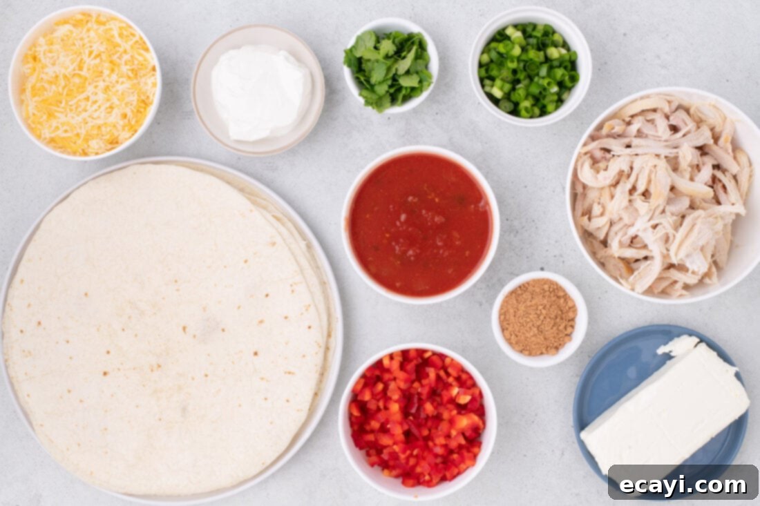 Southwest Swirls 4 Ingredients for Mexican Pinwheels