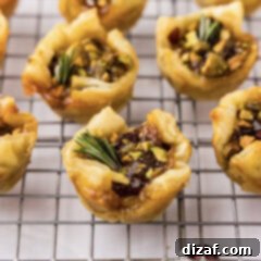 Close up photo of Brie Bites on a wire rack