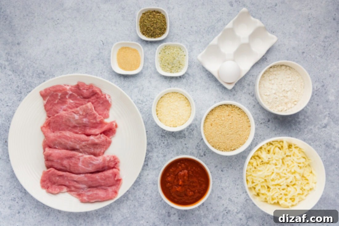 Ingredients for Veal Parmesan