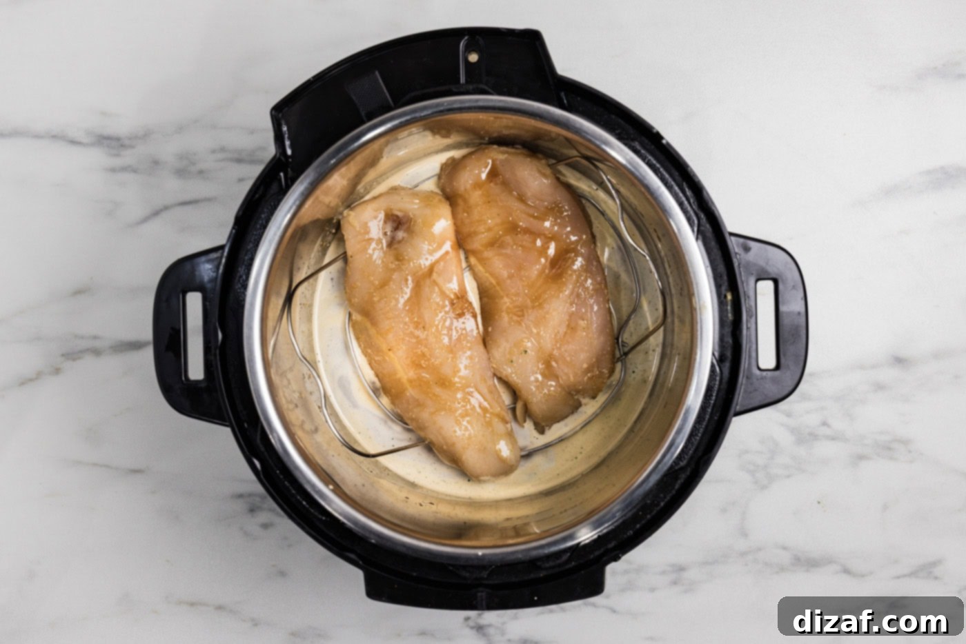 Honey Garlic Chicken in the Instant Pot 6 Chicken breasts in a pressure cooker