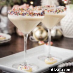 Two Sugar Cookie Martinis on a platter