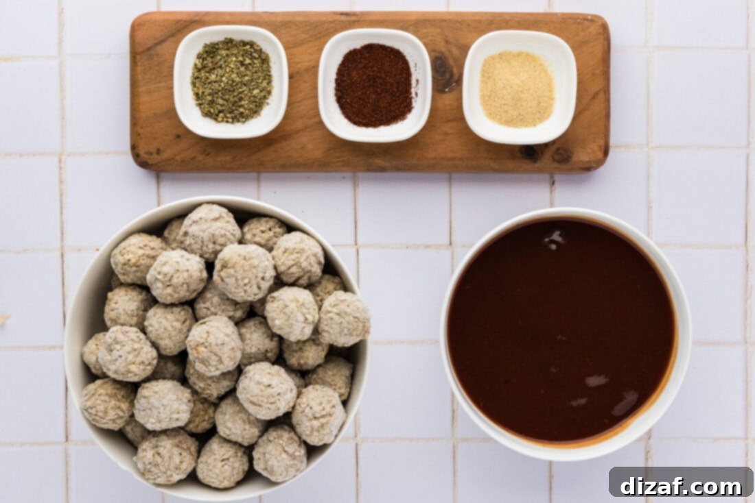 BBQ Meatballs 4 Flavorful spice mix for homemade meatballs feet-ready. Perfect for savory recipes or appetizers.