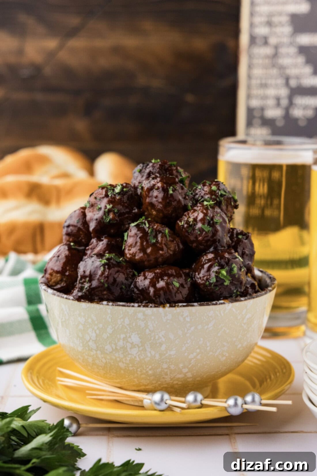 BBQ Meatballs 9 Bowl of BBQ Meatballs